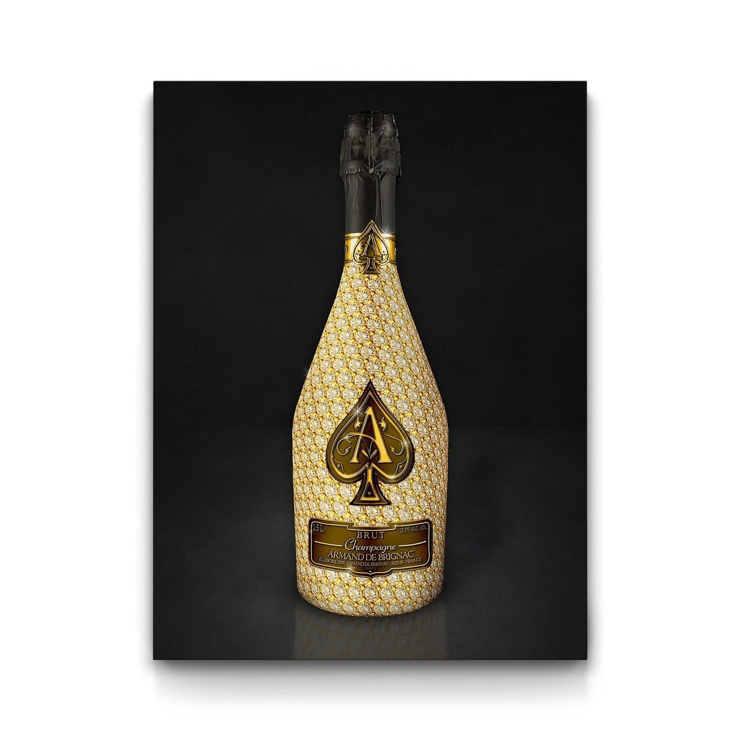1 Bottle BRUT CHAMPAGNE ACE OF SPADES Year : NM Appel…