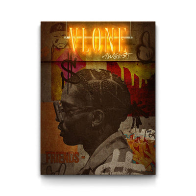 Need Vlone A$AP framed canvas art by The BLK Gallery