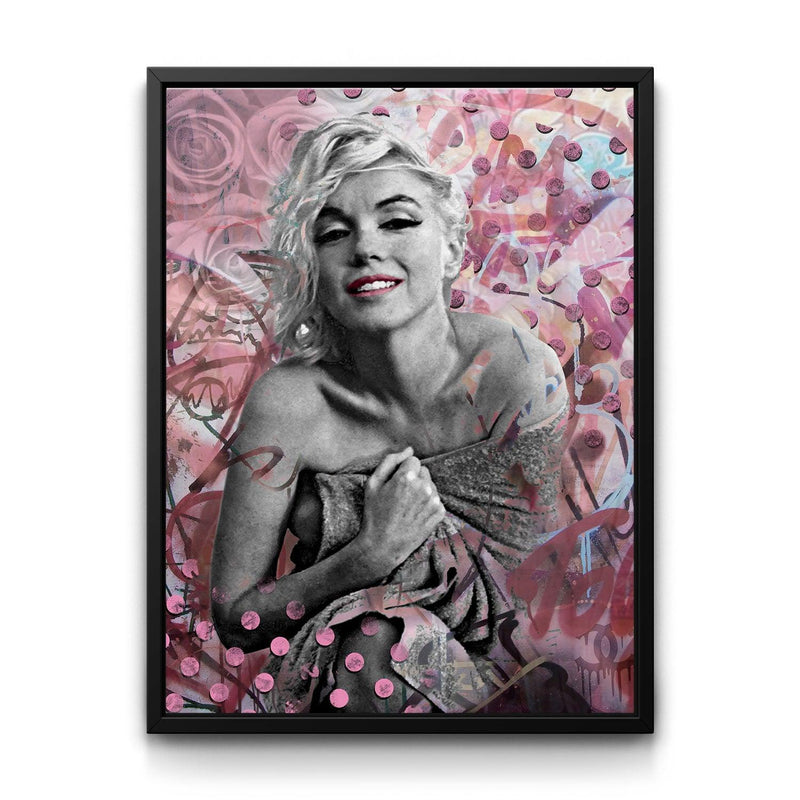 Pink Marilyn framed canvas art by The BLK Gallery