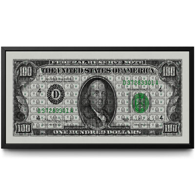 Sheet Money framed canvas art by The BLK Gallery