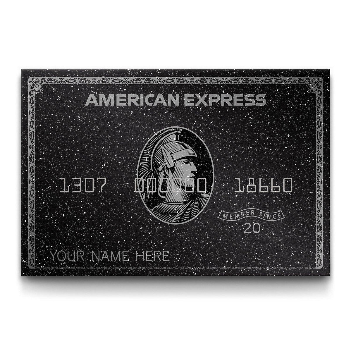 Diamond dust Black Card luxury wall art for a living room