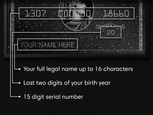 Cusotomizable elements for AMEX Black Card