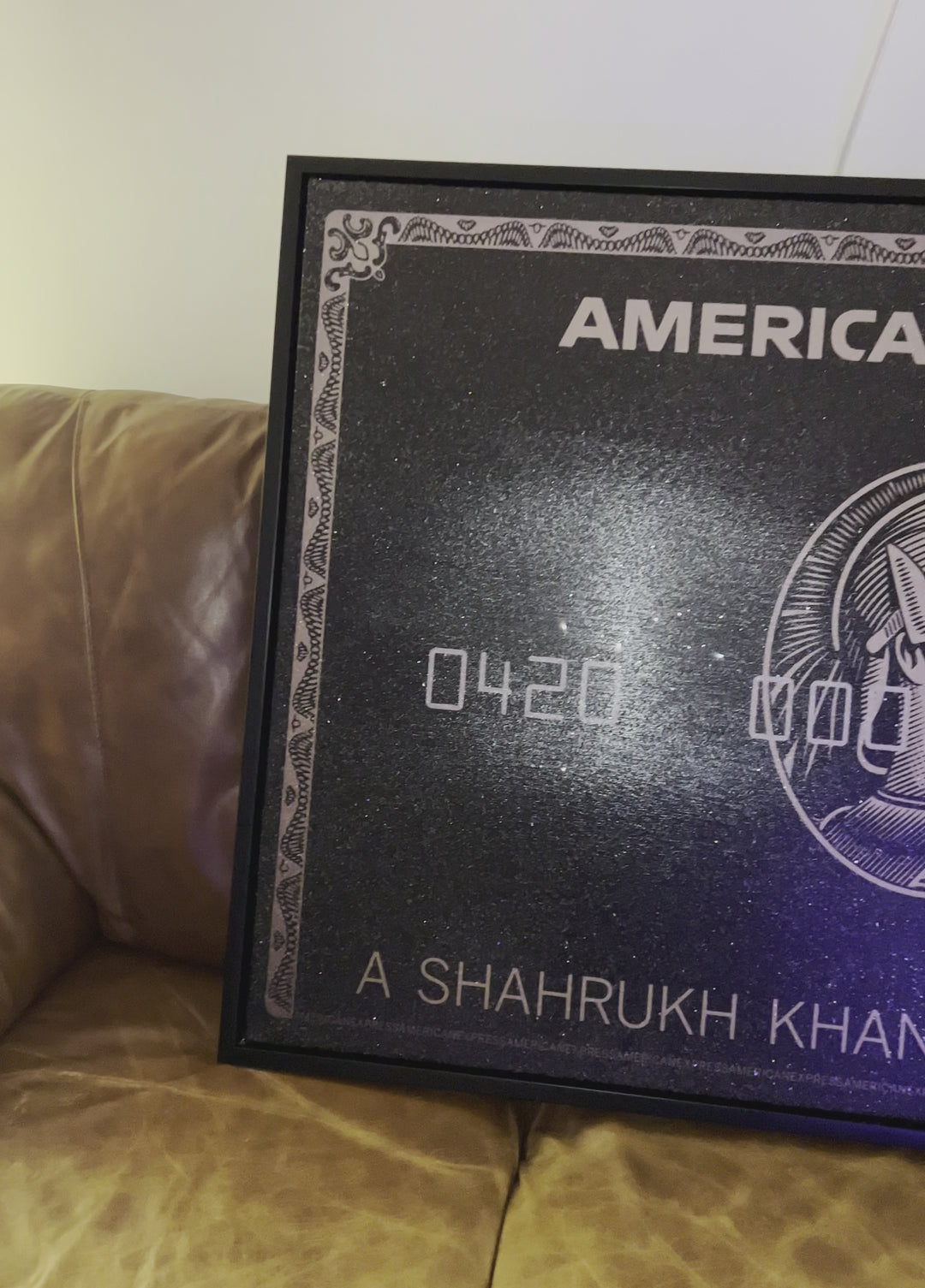 AMERICANEXPRESS ガラスオブジェ American Express Black Card w/ Diamond Dust – The BLK Gallery