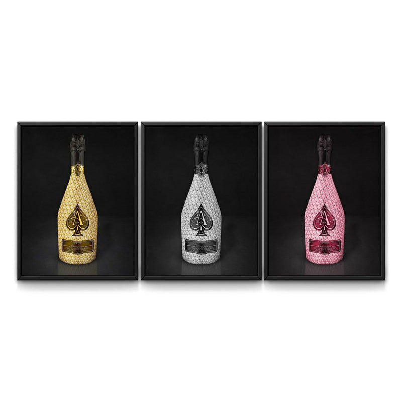 Ace of Spades - Bundle framed canvas art by The BLK Gallery