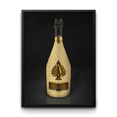 Ace of Spades - Bundle framed canvas art by The BLK Gallery