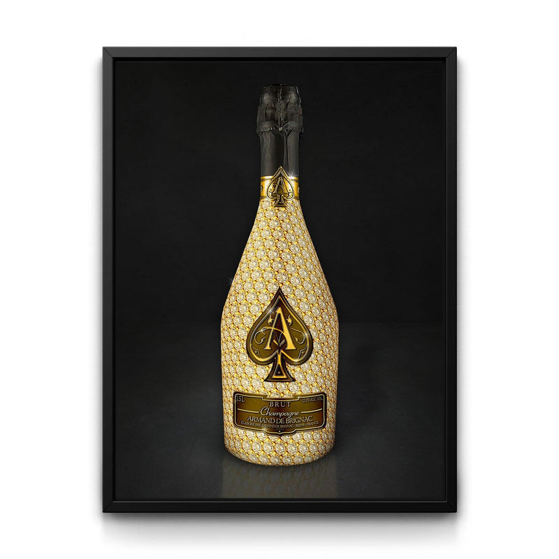 Ace of Spades - Bundle framed canvas art by The BLK Gallery