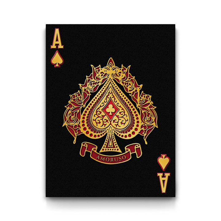 Ace of Spades Card Canvas Art | The BLK Gallery