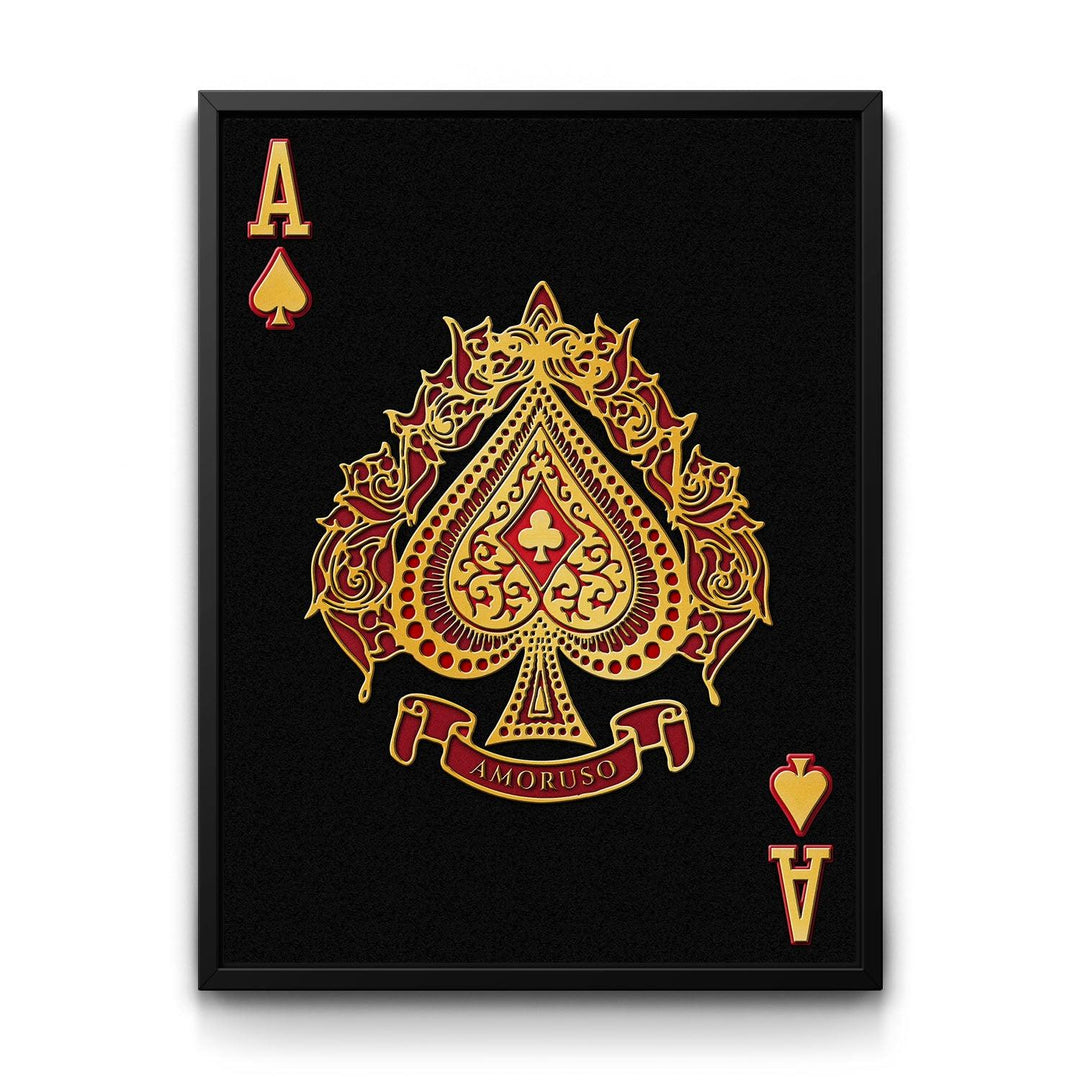 Ace of Spades Card Canvas Art | The BLK Gallery