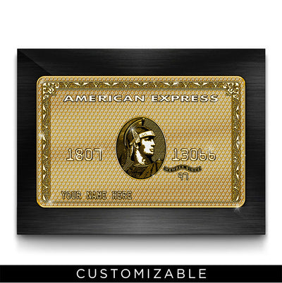 Diamond Amex Gold Card - The BLK Gallery - Canvas Artwork Prints - Home Decor Inspiration - Wall Art - Canvas Prints