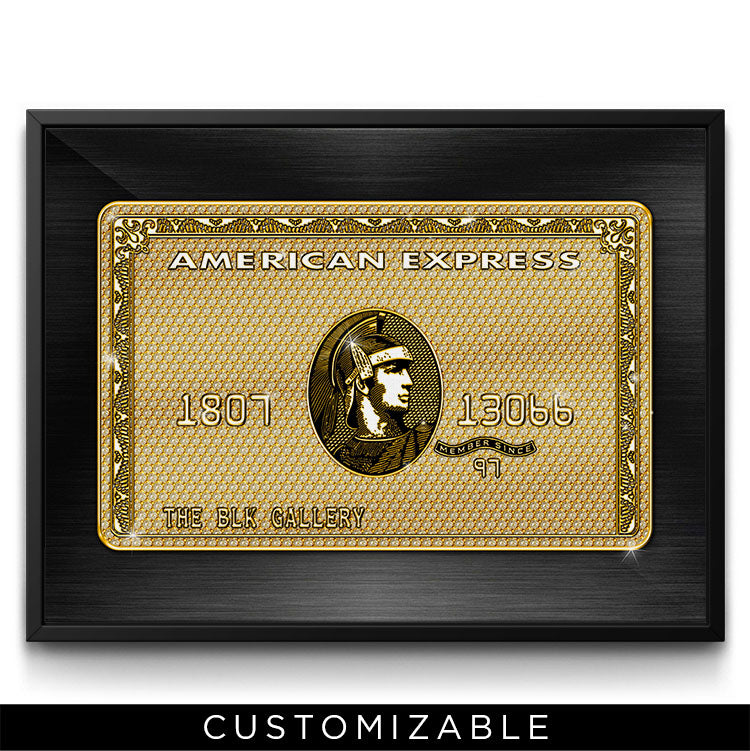 Diamond Amex Gold Card - The BLK Gallery - Canvas Artwork Prints - Home Decor Inspiration - Wall Art - Canvas Prints