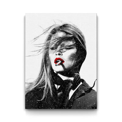 Brigitte Bardot - B.B. framed canvas art by The BLK Gallery