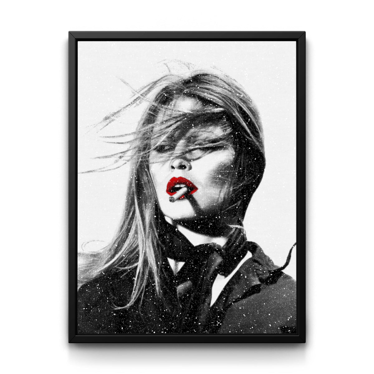Brigitte Bardot - B.B. framed canvas art by The BLK Gallery
