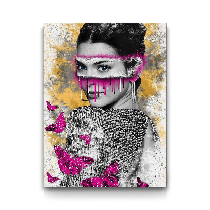 Butterfly Kisses framed canvas art by The BLK Gallery