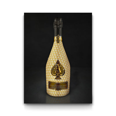 Diamond Ace of Spades Brut framed canvas art by The BLK Gallery