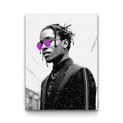 Diamonds A$AP framed canvas art by The BLK Gallery