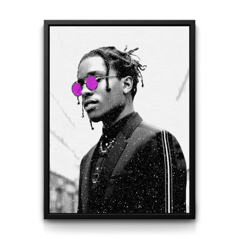 Diamonds A$AP framed canvas art by The BLK Gallery