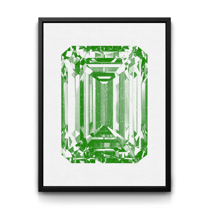 Emerald Cut framed canvas art by The BLK Gallery