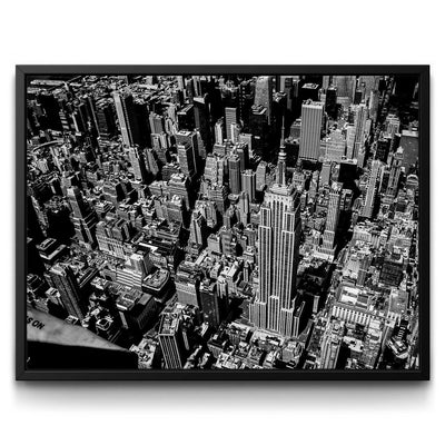 Empire State framed canvas art by The BLK Gallery