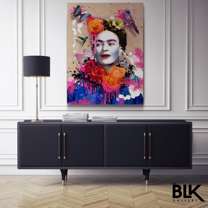 Frida Kahlo framed canvas art by The BLK Gallery