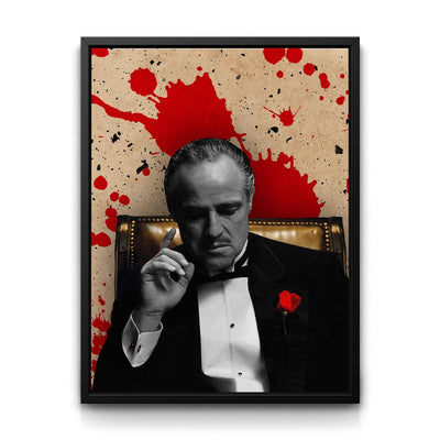 Godfather framed canvas art by The BLK Gallery