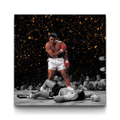 Golden Knockout framed canvas art by The BLK Gallery