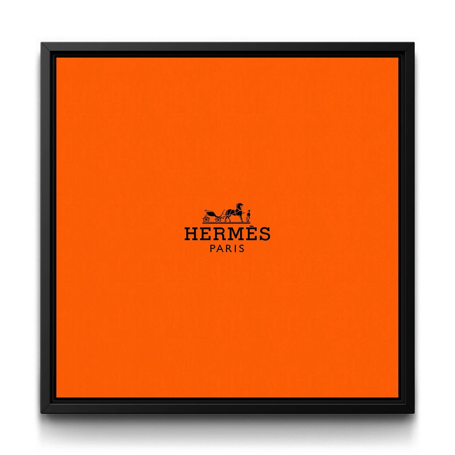Hermès Box Wall Art in Black, Canvas Print | The BLK Gallery
