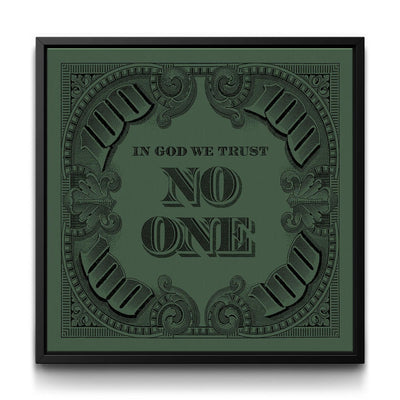 I.G.W.T.N.O. - Army Green framed canvas art by The BLK Gallery