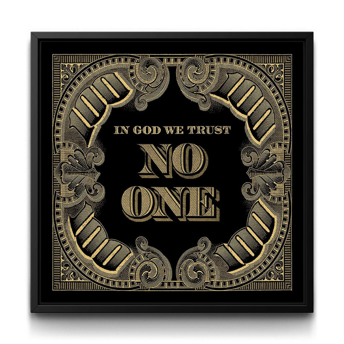 I.G.W.T.N.O. - Gold framed canvas art by The BLK Gallery