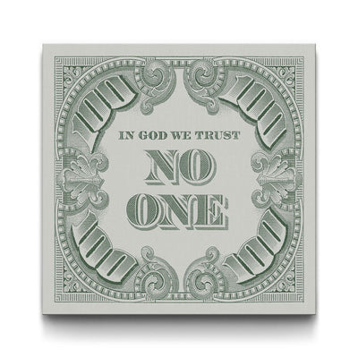 I.G.W.T.N.O. - Money Green framed canvas art by The BLK Gallery