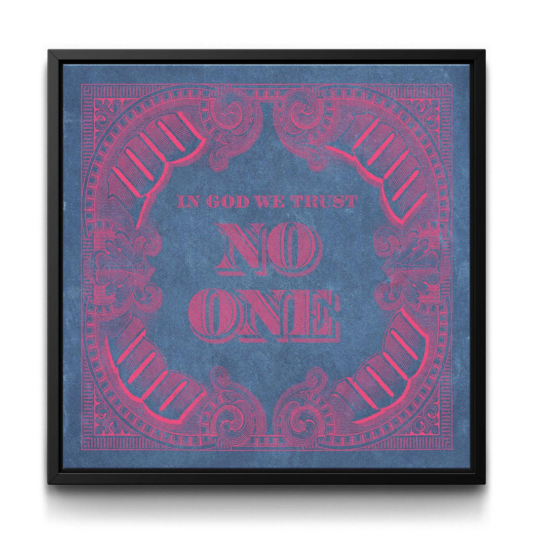 I.G.W.T.N.O. - Pink Denim framed canvas art by The BLK Gallery