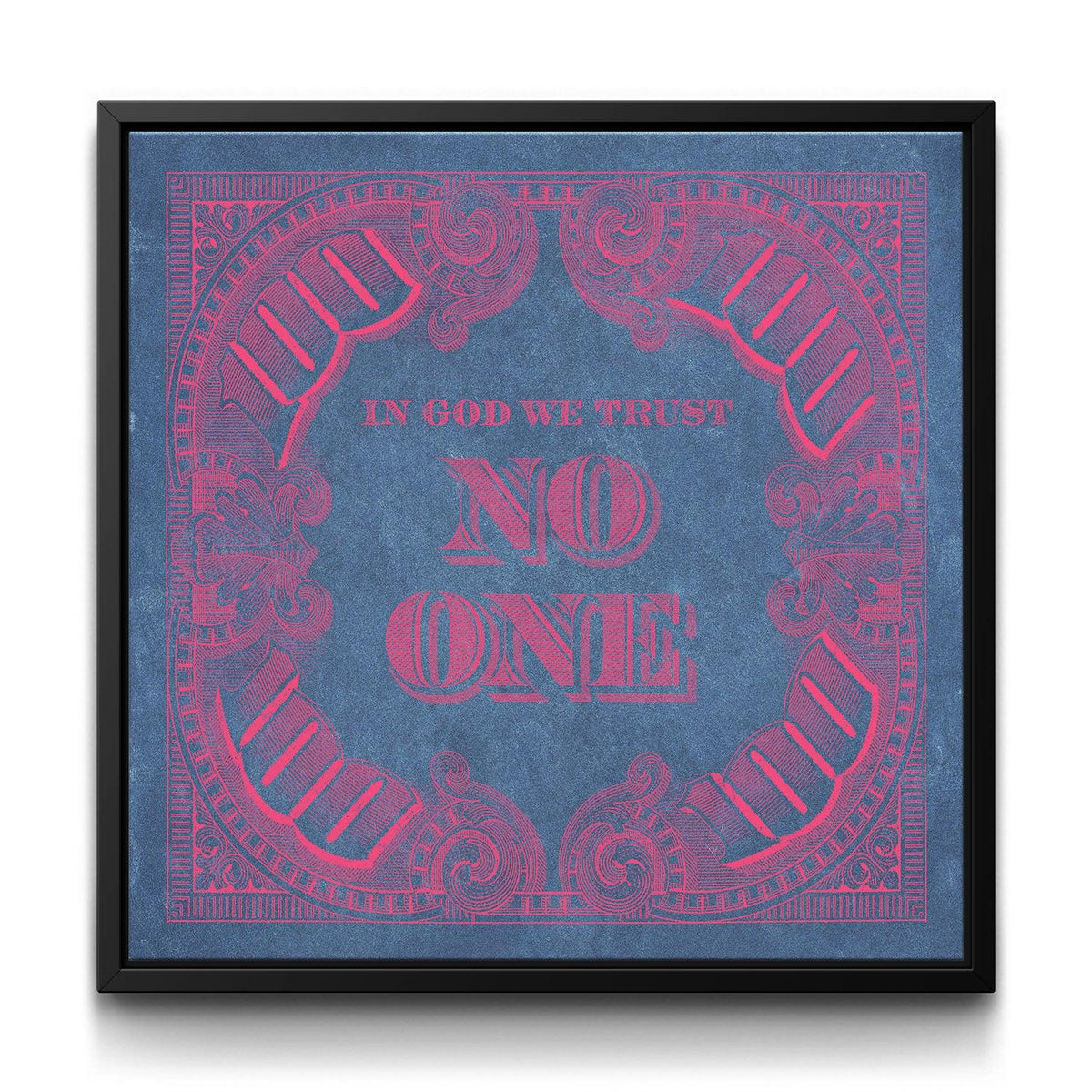 I.G.W.T.N.O. - Pink Denim framed canvas art by The BLK Gallery