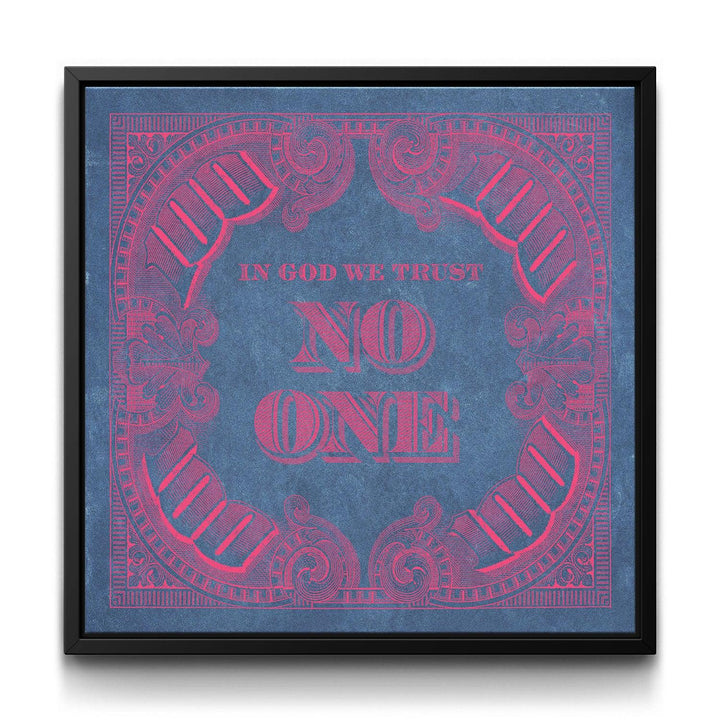 I.G.W.T.N.O. - Pink Denim framed canvas art by The BLK Gallery