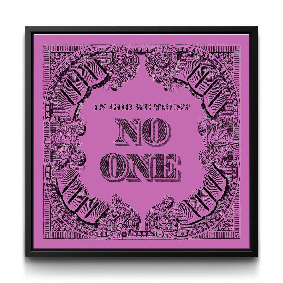 I.G.W.T.N.O. - Pink framed canvas art by The BLK Gallery