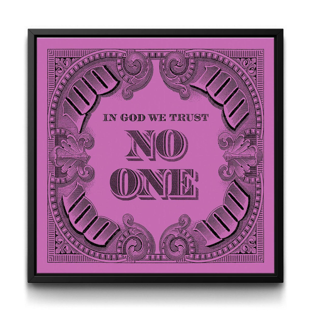 I.G.W.T.N.O. - Pink framed canvas art by The BLK Gallery