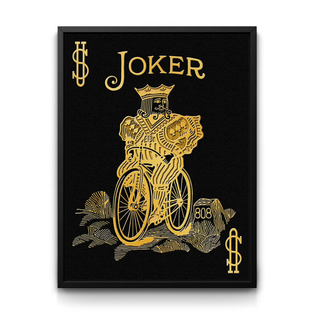 Joker framed canvas art by The BLK Gallery
