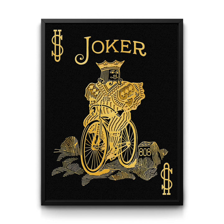 Joker framed canvas art by The BLK Gallery
