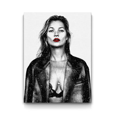Kate Moss framed canvas art by The BLK Gallery