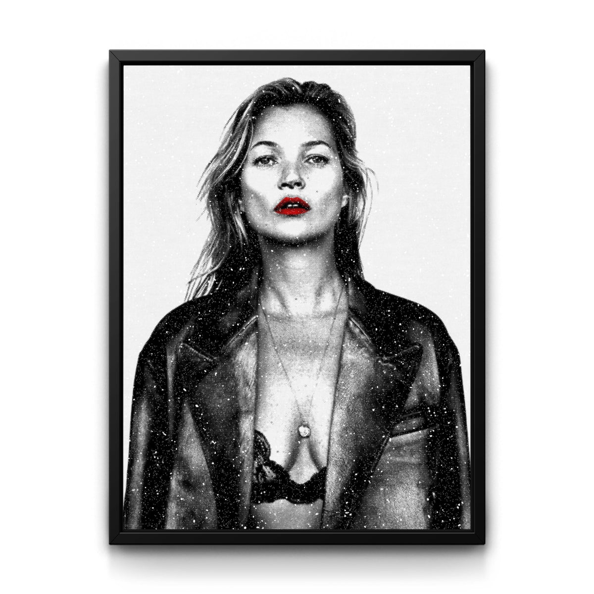 Kate Moss framed canvas art by The BLK Gallery