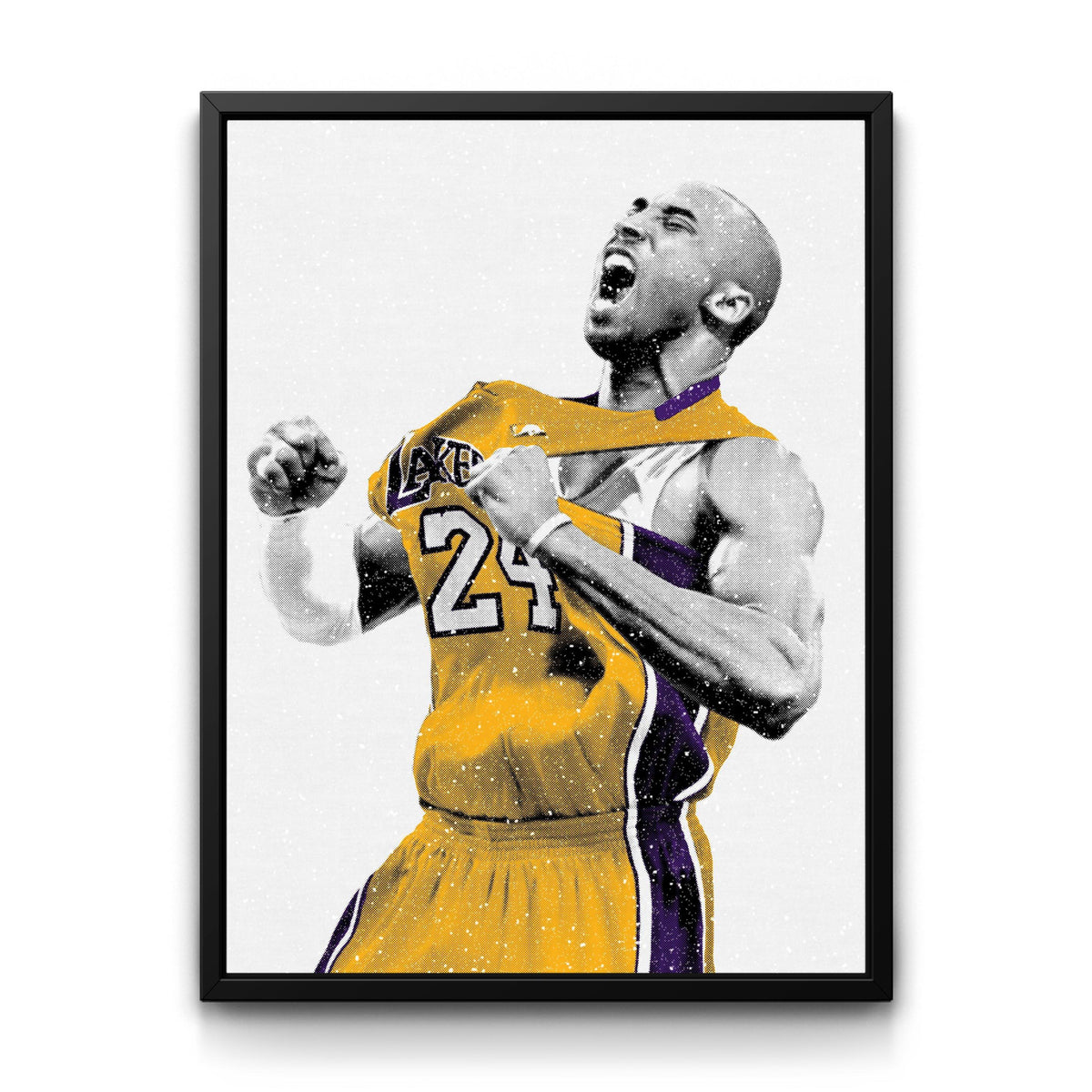 KOBE framed canvas art by The BLK Gallery