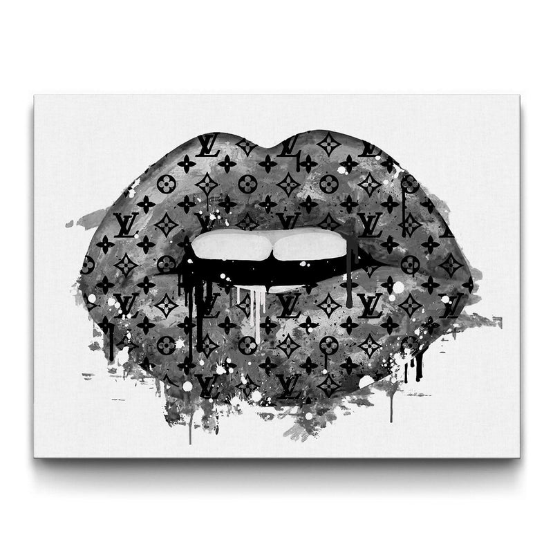 Lavish Lips framed canvas art by The BLK Gallery