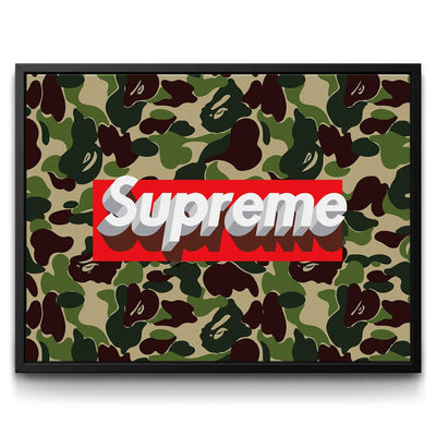Luxury Camo framed canvas art by The BLK Gallery