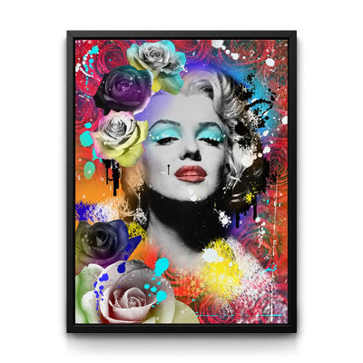 Marilyn Monroe - Avant Garde framed canvas art by The BLK Gallery