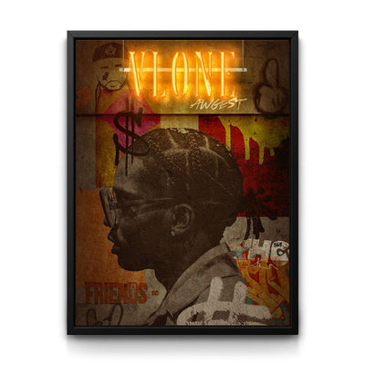 Need Vlone A$AP framed canvas art by The BLK Gallery