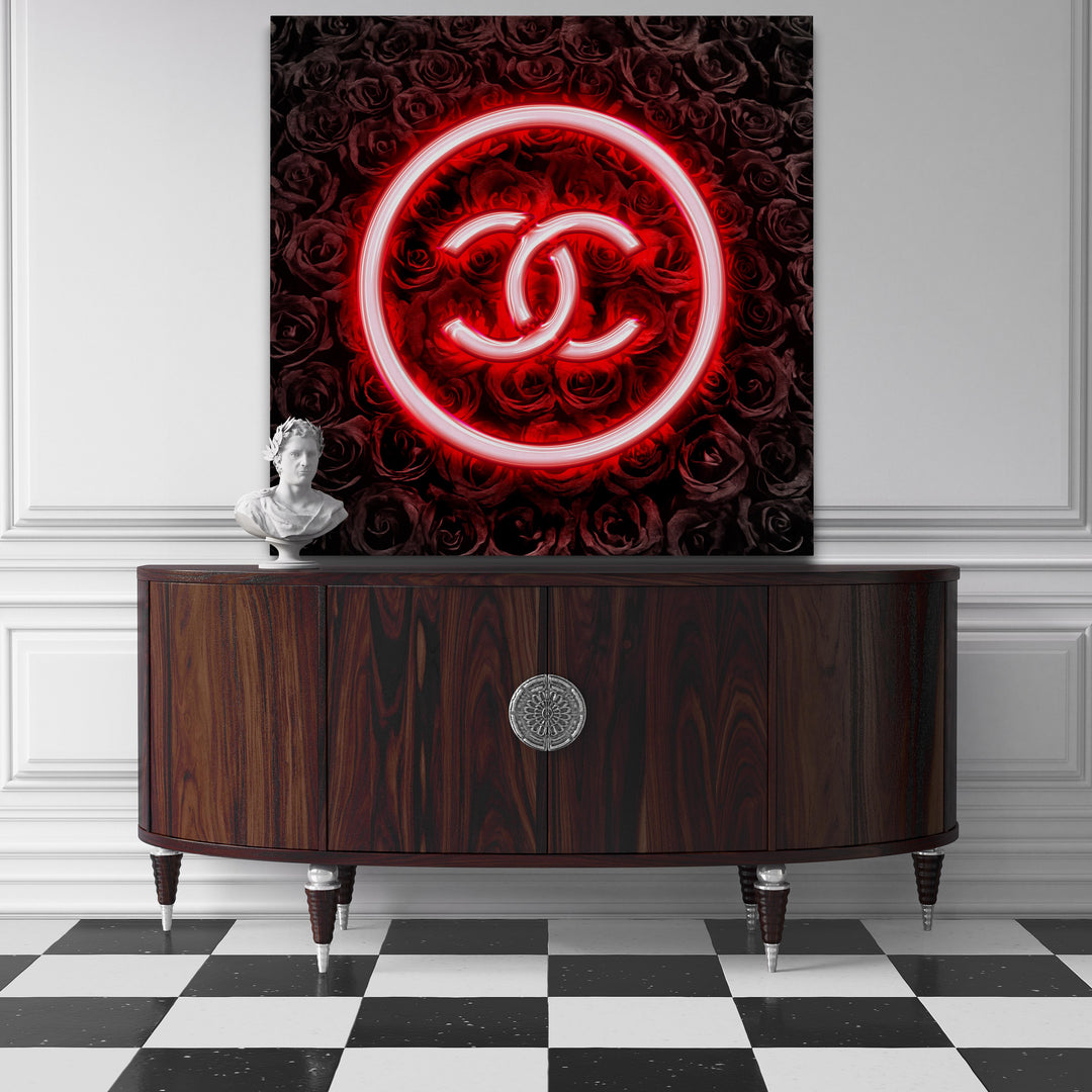 Neon Couture framed canvas art by The BLK Gallery