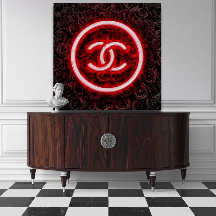Neon Couture framed canvas art by The BLK Gallery