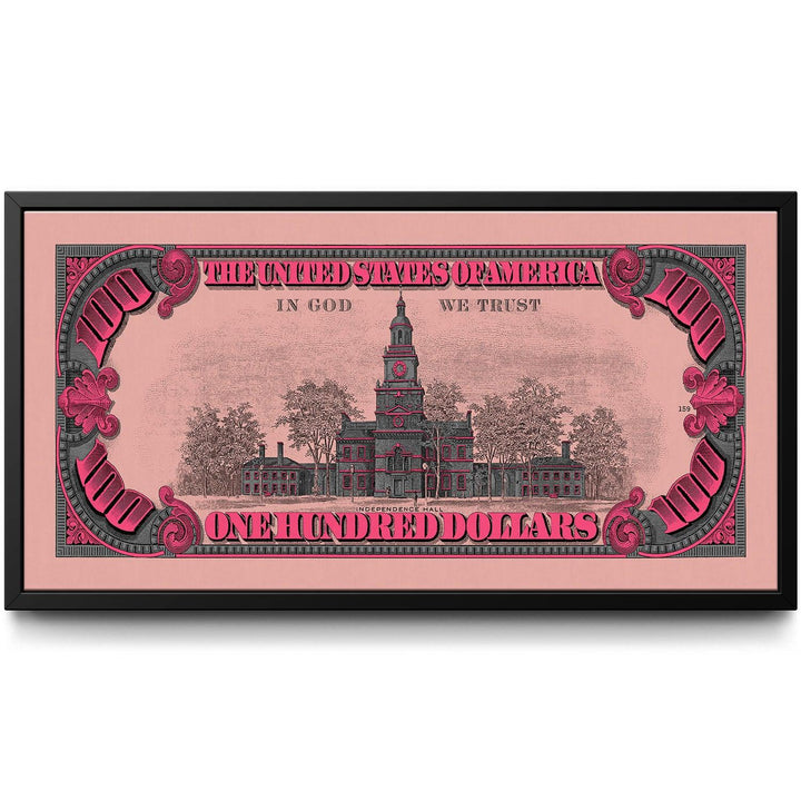 Old Benjamin Pink framed canvas art by The BLK Gallery