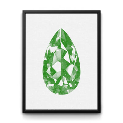 Pear Cut framed canvas art by The BLK Gallery