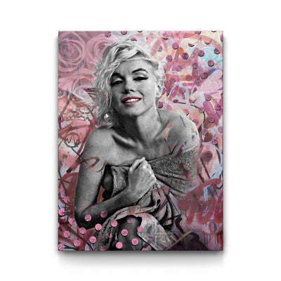 Pink Marilyn framed canvas art by The BLK Gallery