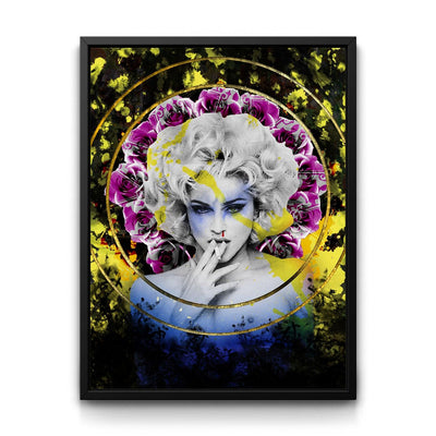 Queen of Pop - Madonna framed canvas art by The BLK Gallery