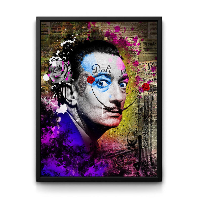 Salvador Dali framed canvas art by The BLK Gallery